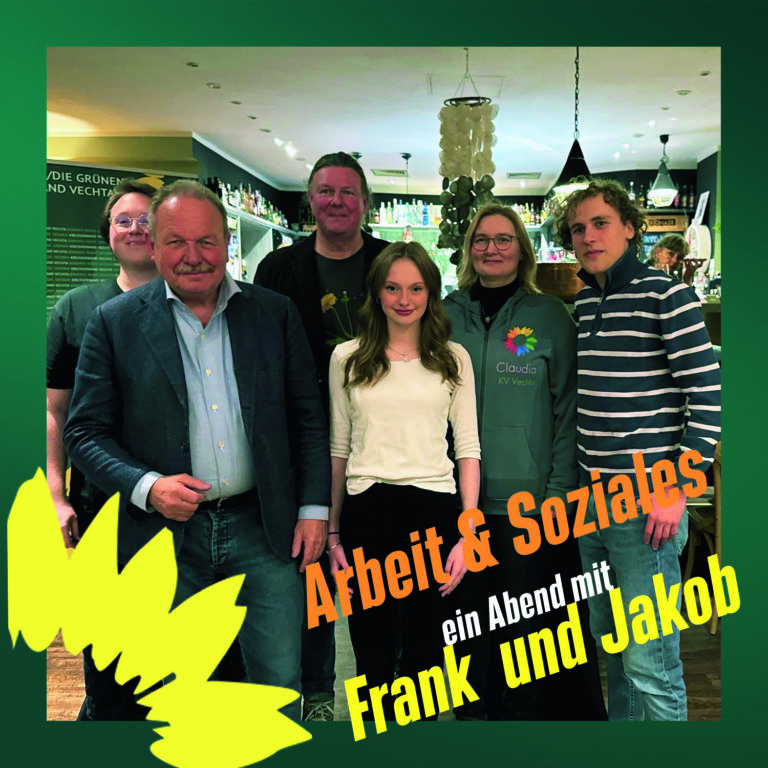 Arbeit & Soziales – Ein Abend mit Frank Bsirske und Jakob Blasel in Vechta