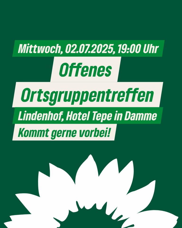 Einladung zum Sommer-Treffen der Grünen Damme