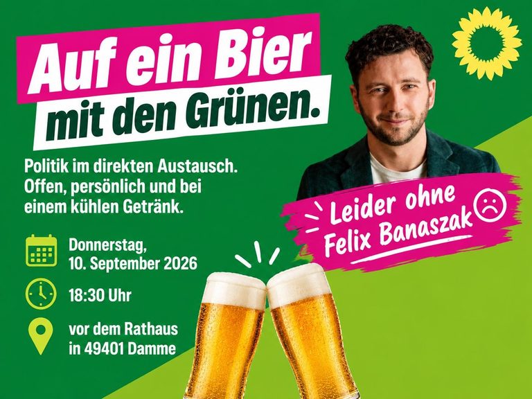 Auf ein Bier mit den Grünen!
